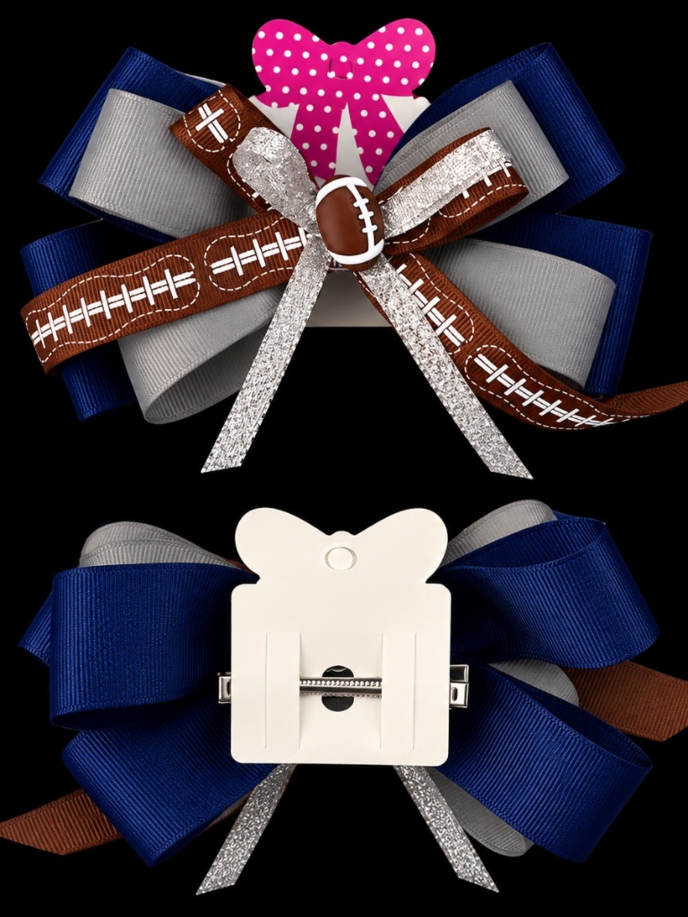 Football Season Inspired Hair Bow